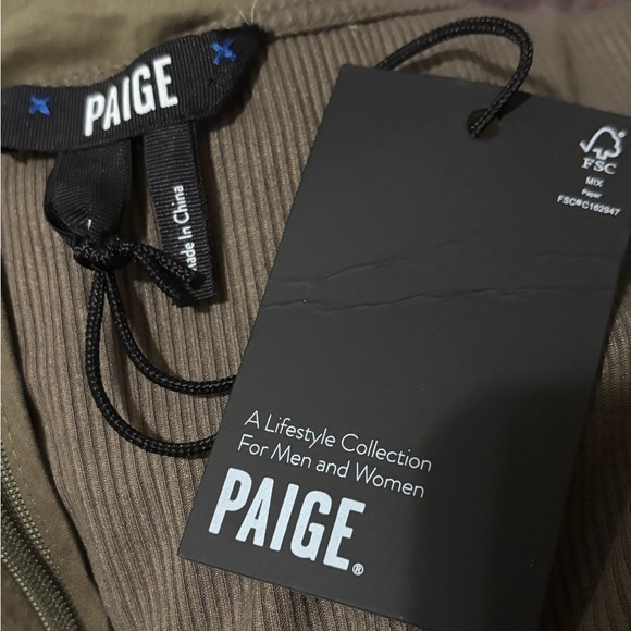 PAIGE Samosa Tiered Ruffled Sundress Dark Brushed Olive Size XL - Picture 9 of 12